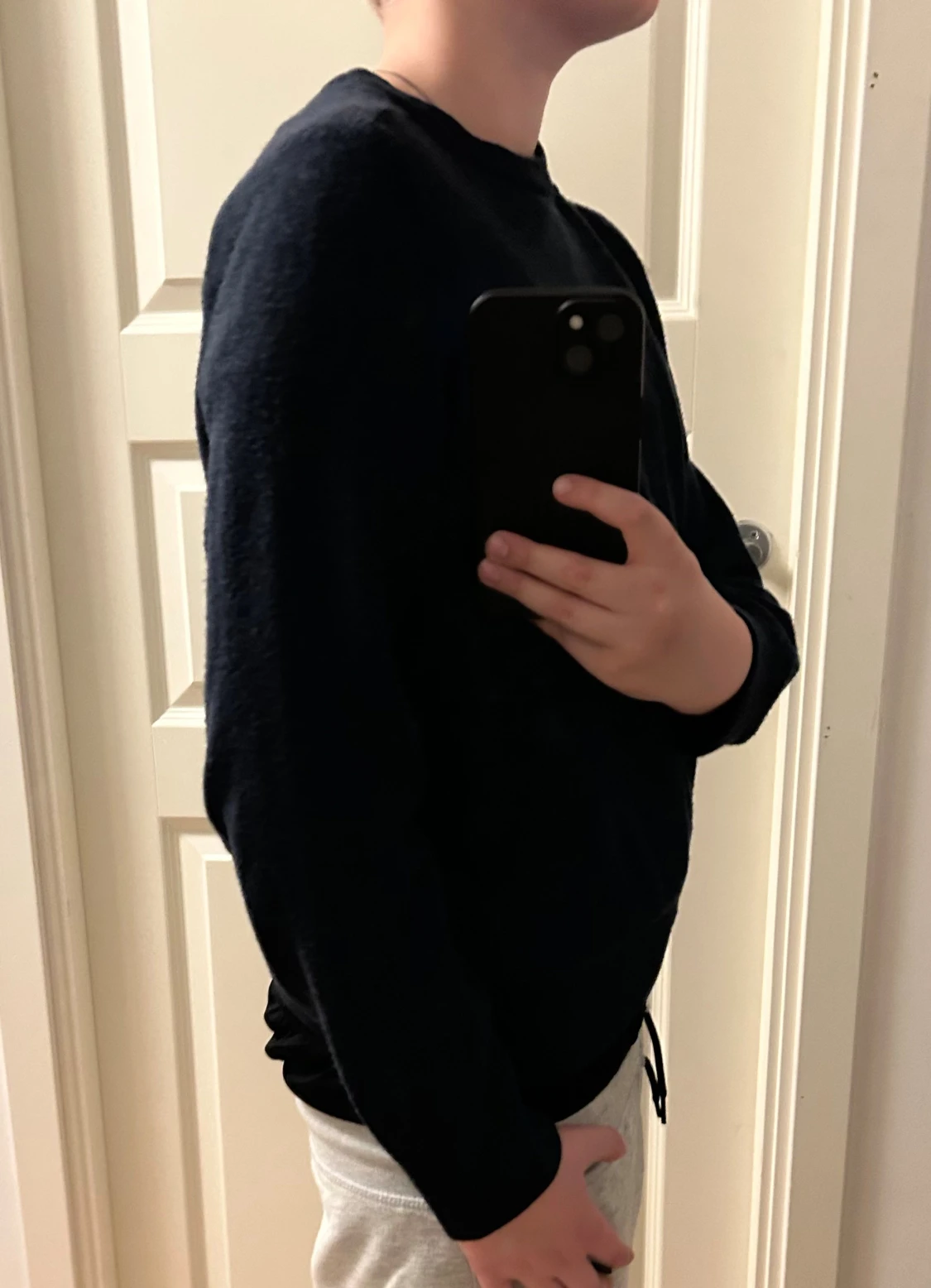 Mörkblå stickad tröja från Morris - 1