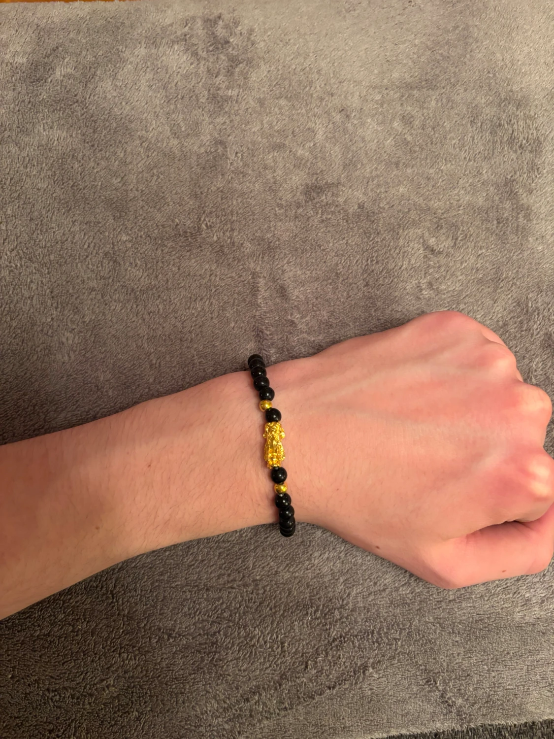 Svart Pärlarmband - 1