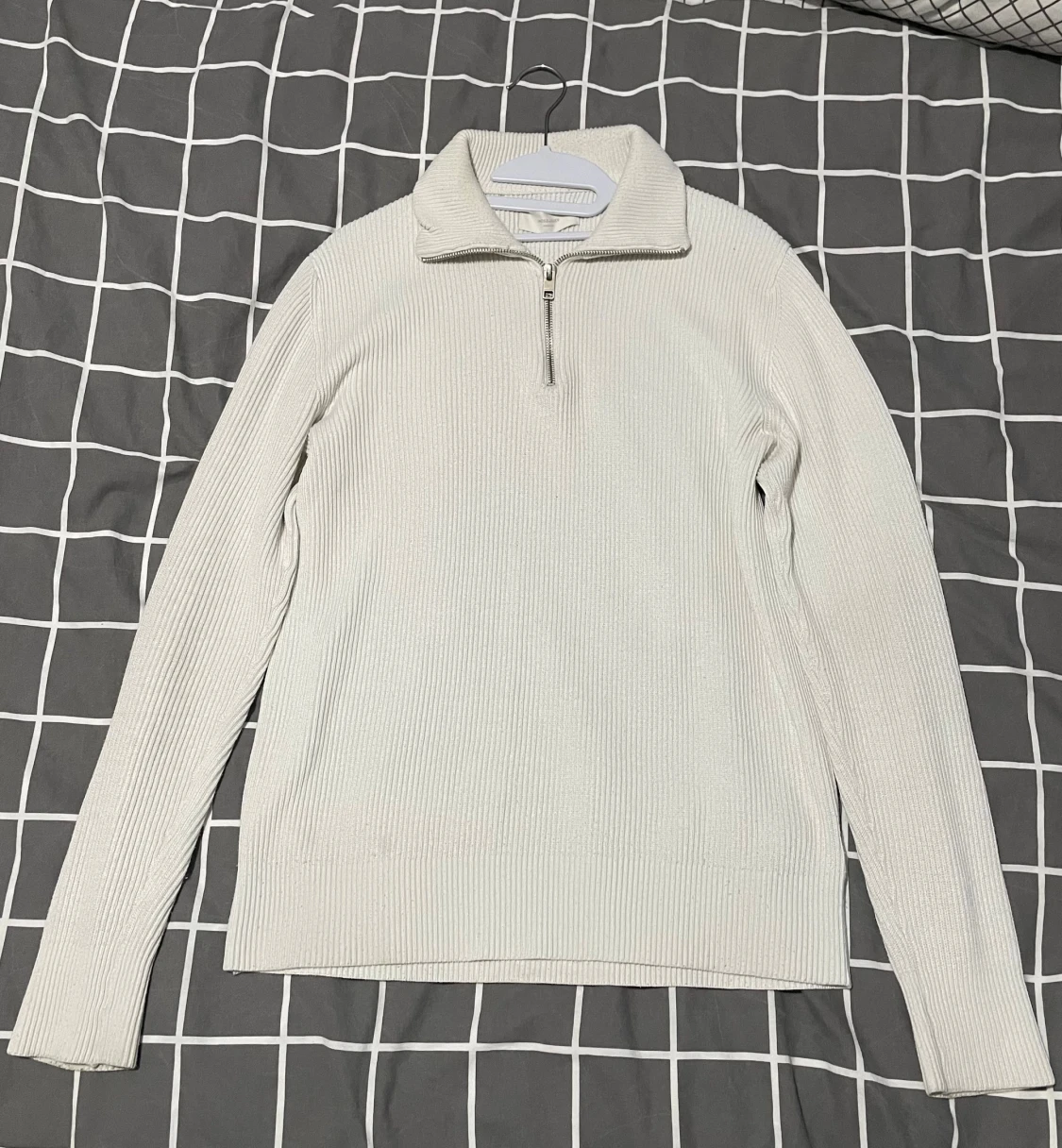 Vit Jack&Jones halv zip