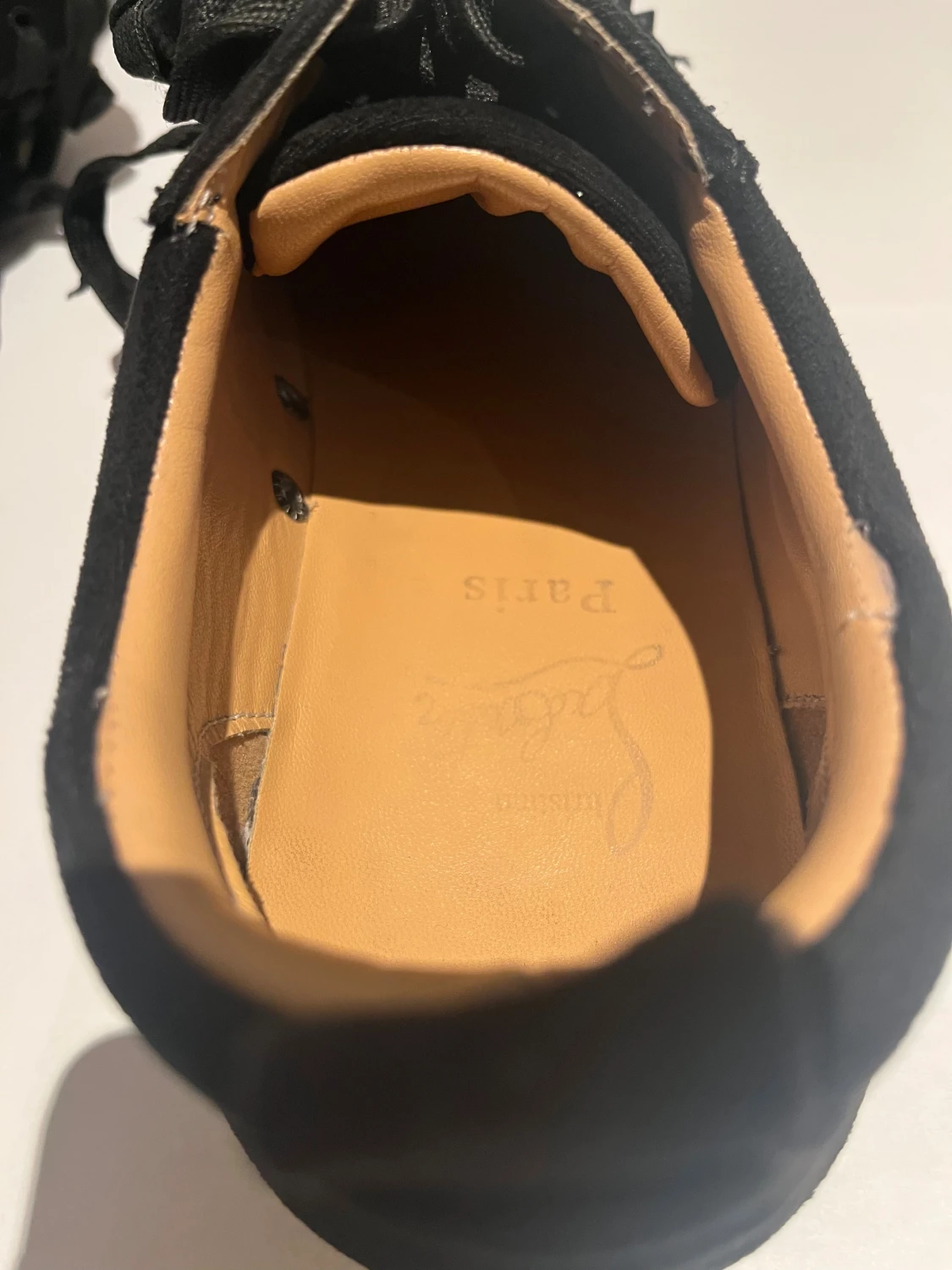 Christian Louboutin svarta sneakers med nitar - 4