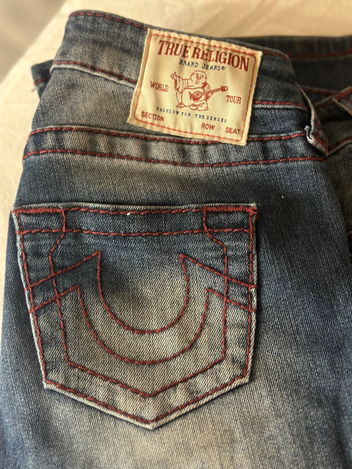 True Religion blå bootcut jeans - 4