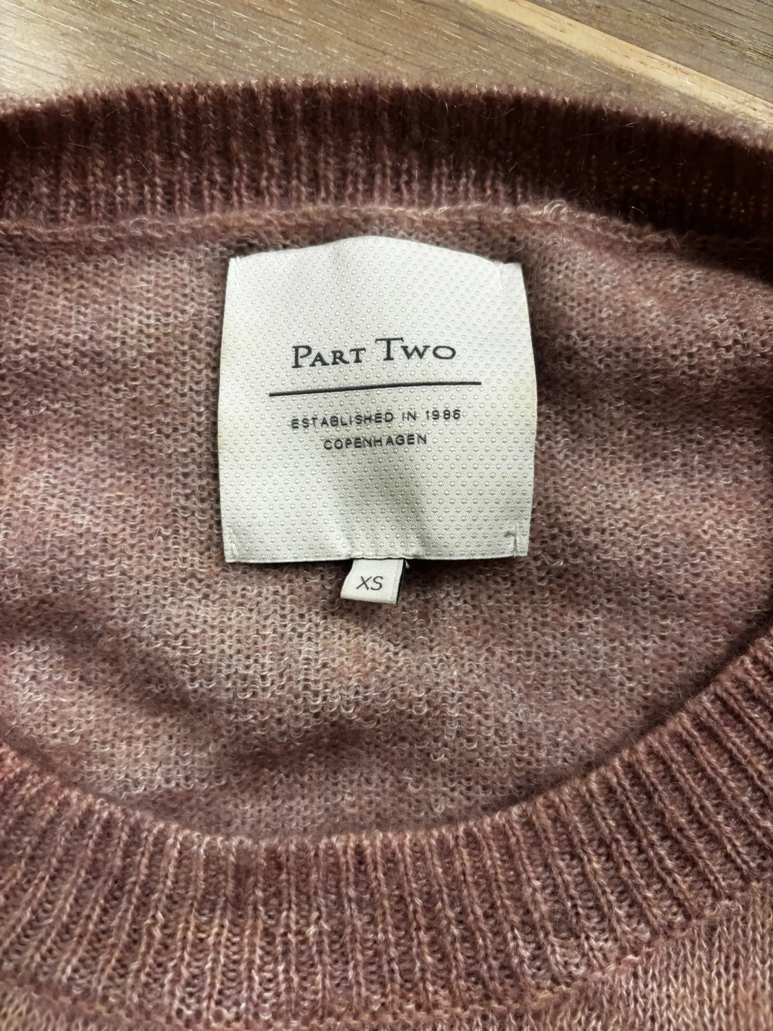 Ljusrosa stickad tröja Part Two XS - 2