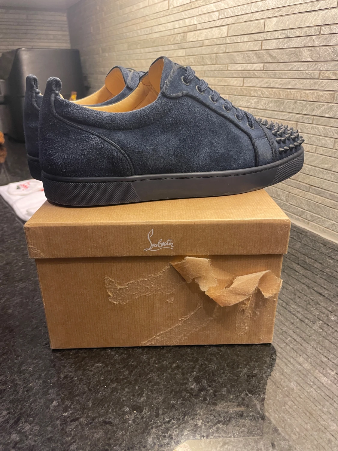 Äkta Mörkblå Christian Louboutin sneakers - 3