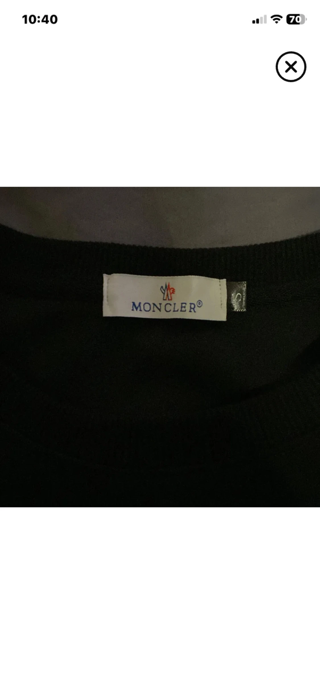 Svart Moncler sweatshirt med logga - 3