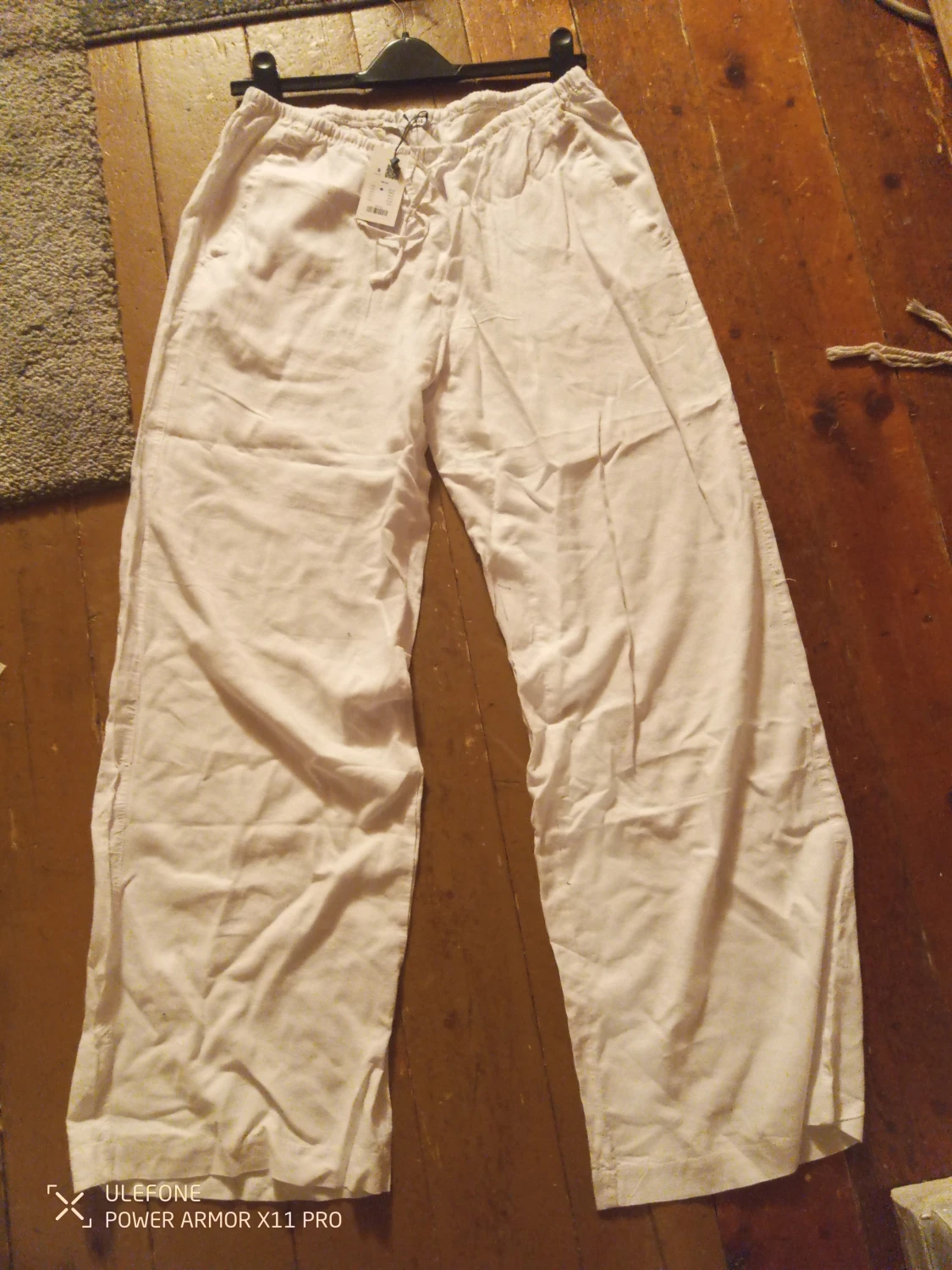 Vita linnebyxor från 157, storlek S - 1