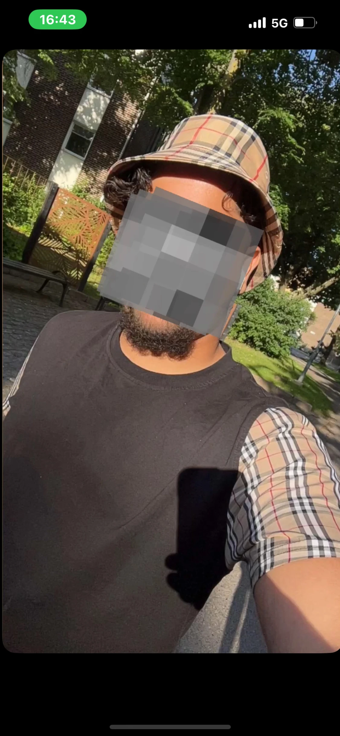 Burberry rutig bucket hat beige - 3