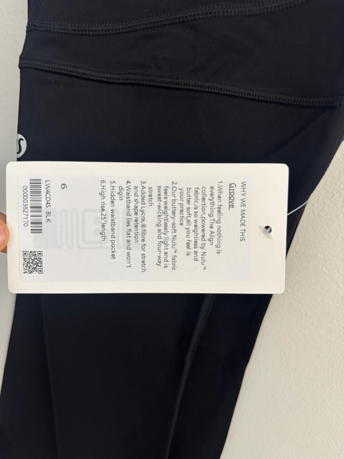 Svarta bootcut/flared leggings/tights från Lululemon storlek 6 - 1