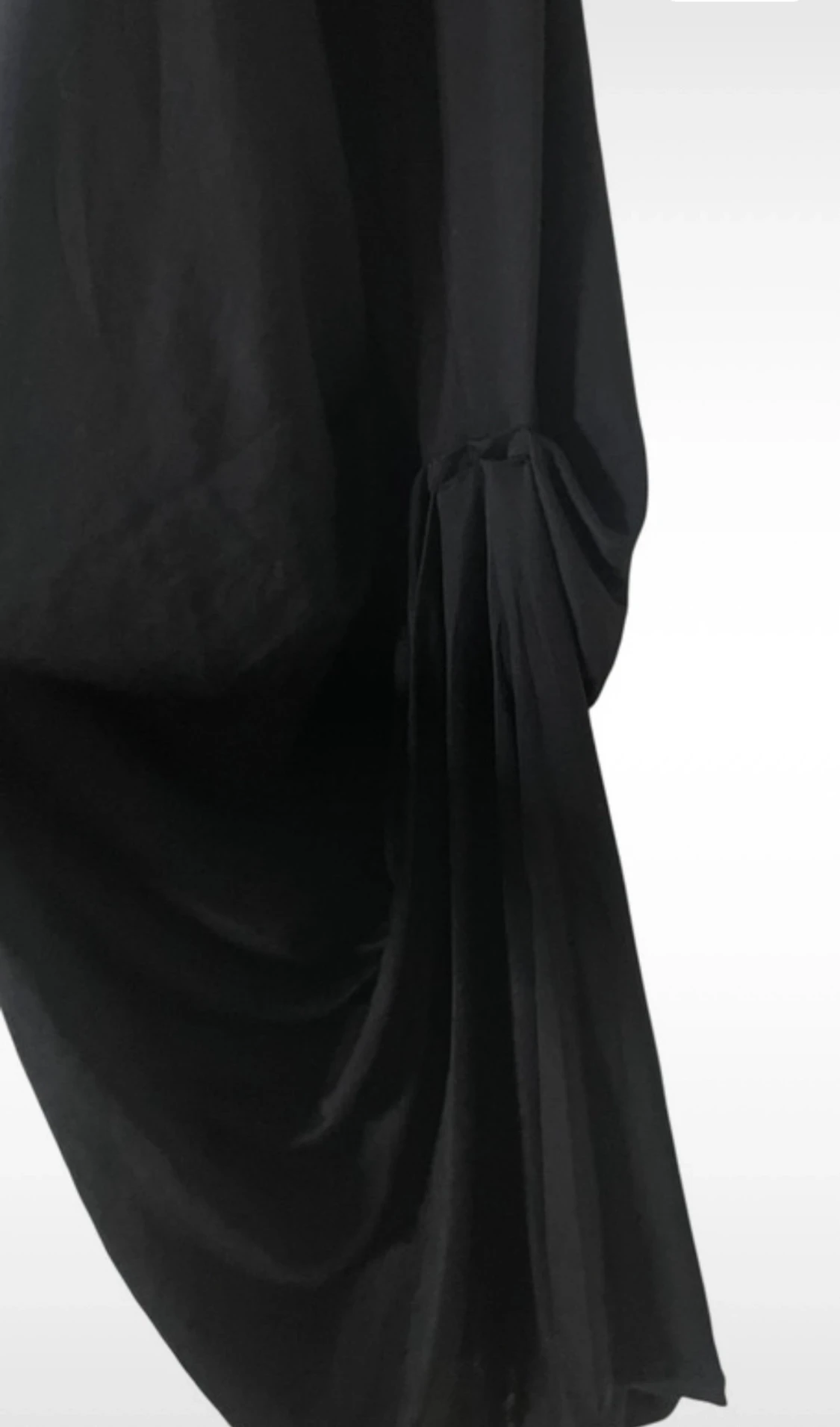 Svart asymmetrisk långklänning Zara - 2