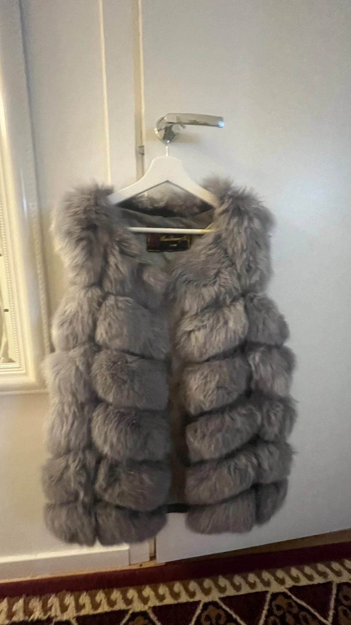 Grå pälsväst från RuiXiangTe - 3