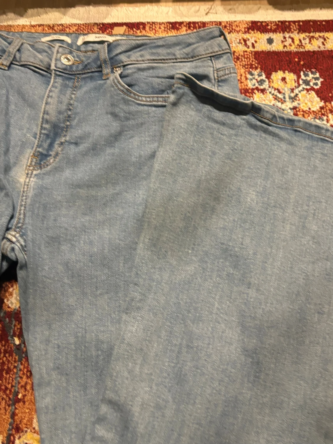 Blue flare jeans - 1