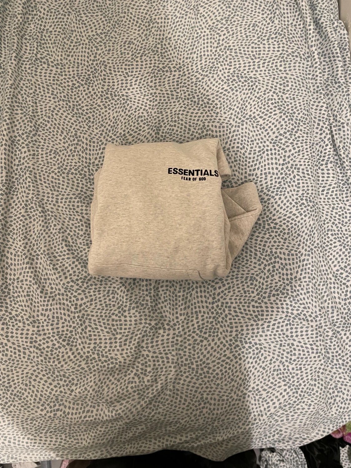 Grå Essentials Fear of God hoodie - 4
