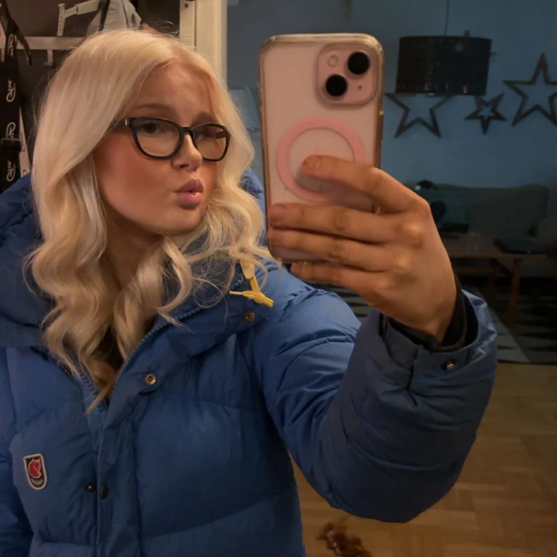 Blå dunjacka från Fjällräven - 1