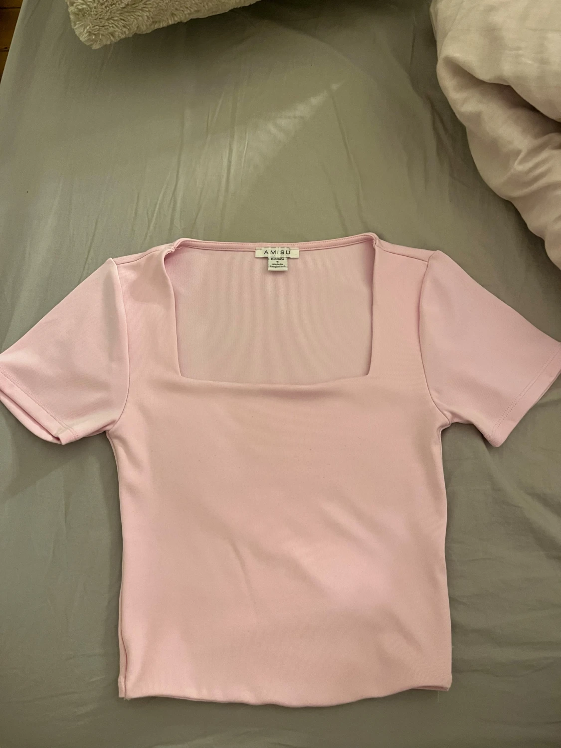 Ljusrosa croppad topp  - 1