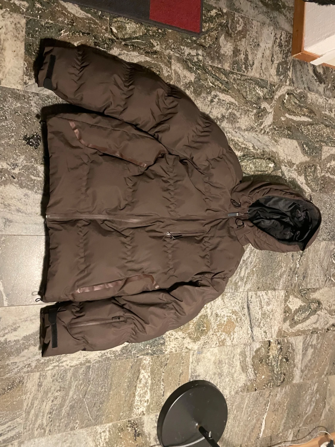 Brun pufferjacka från Jack & Jones