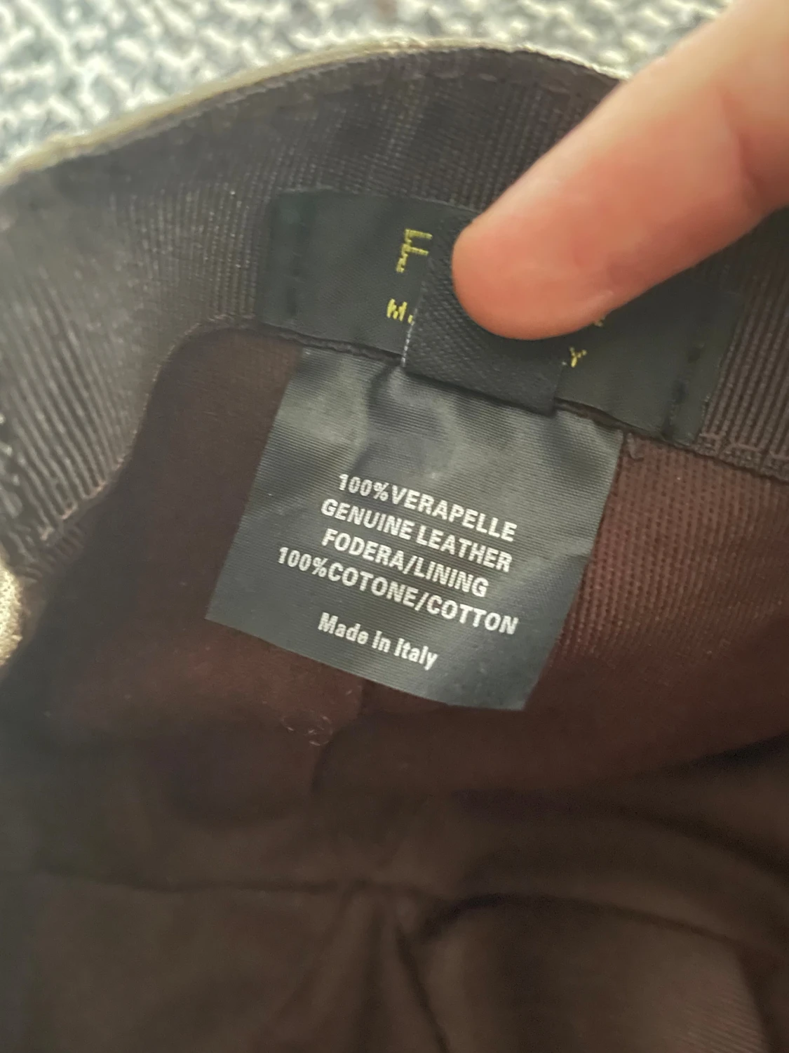 Fendi keps med FF-logga i beige - 2