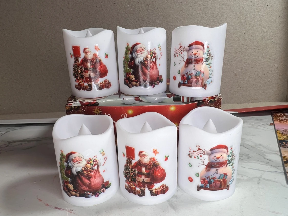 LED Jul ljus  6st små - 2