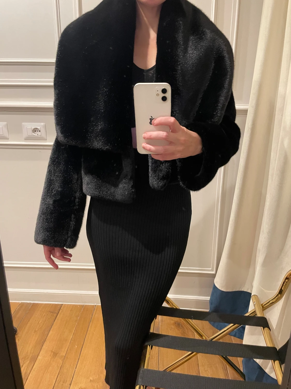 Svart pälsjacka BCBG MAX AZRIA (NY!) - 2