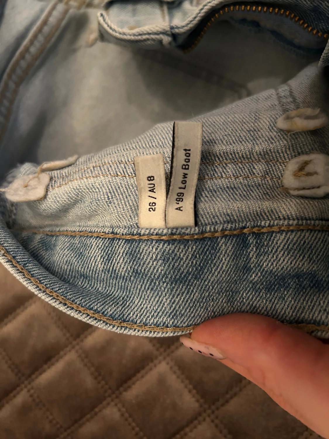 Lågmidjade bootcut jeans - 4