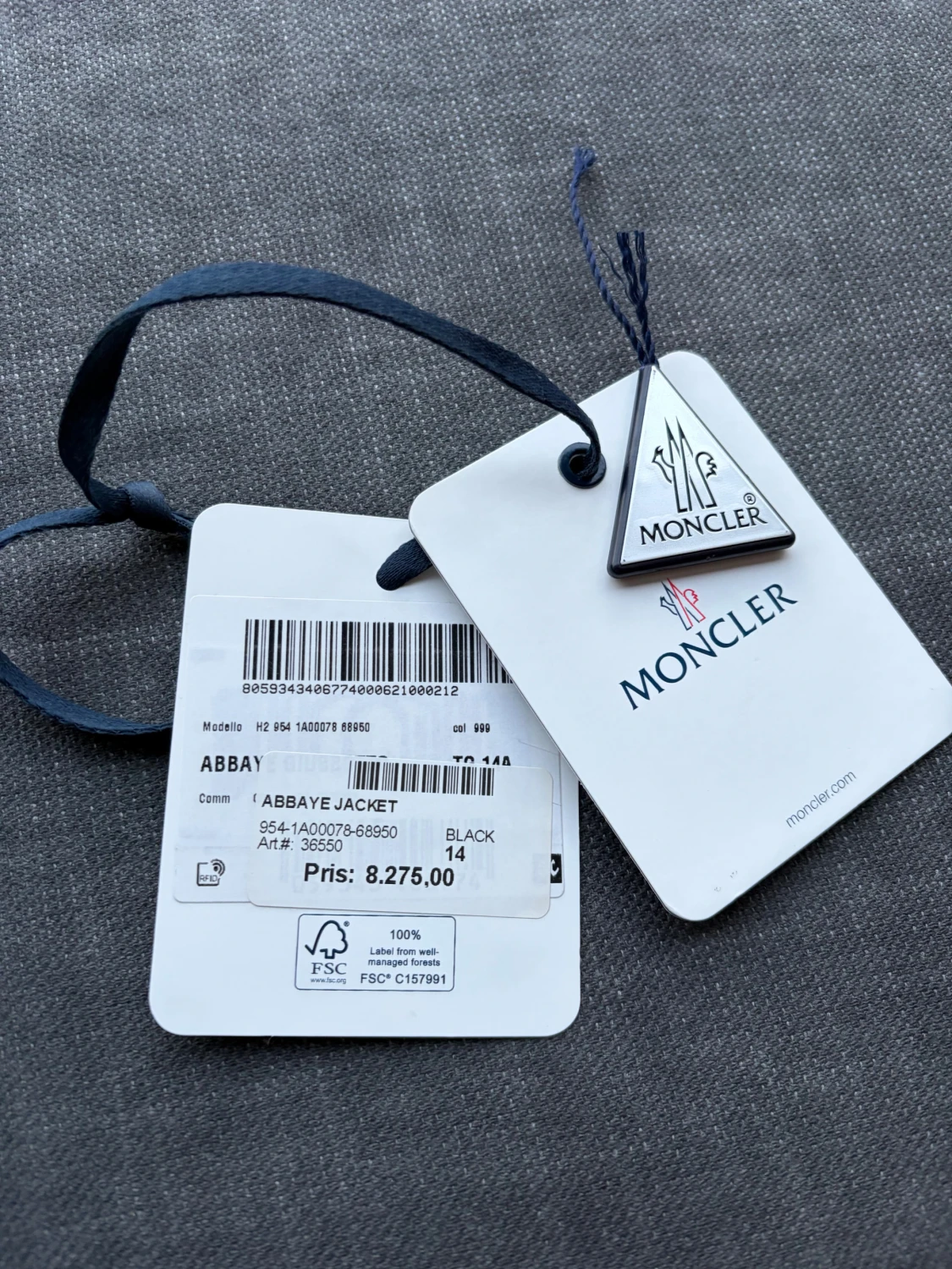 Svart Moncler ABBAYE - 4