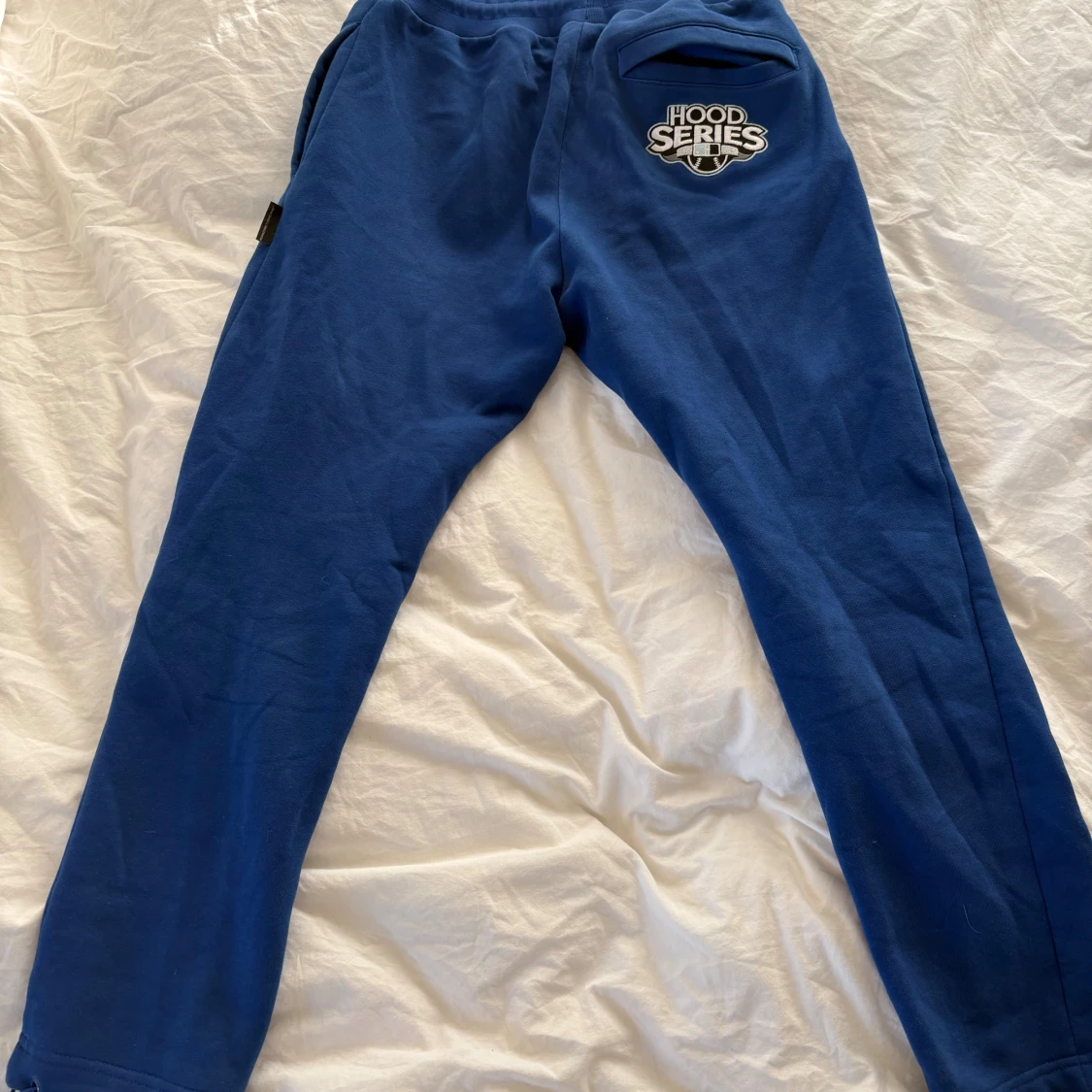 Blå Hoodrich mjukisbyxor med tryck - 3