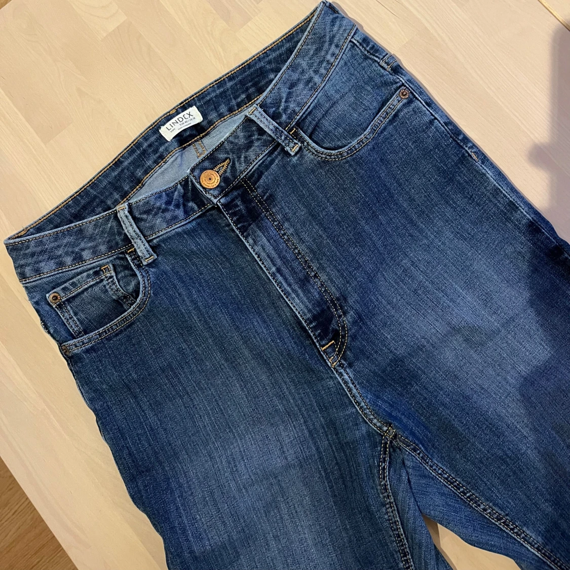 Blå Vera jeans från Lindex - 1