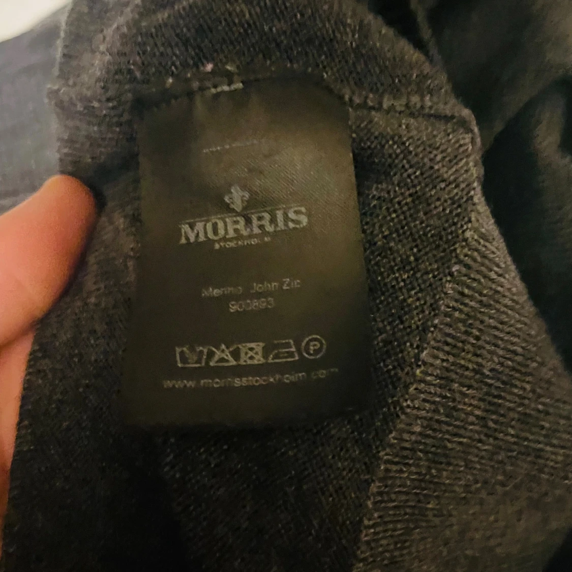 Mörkgrå merinoullströja från Morris - 3