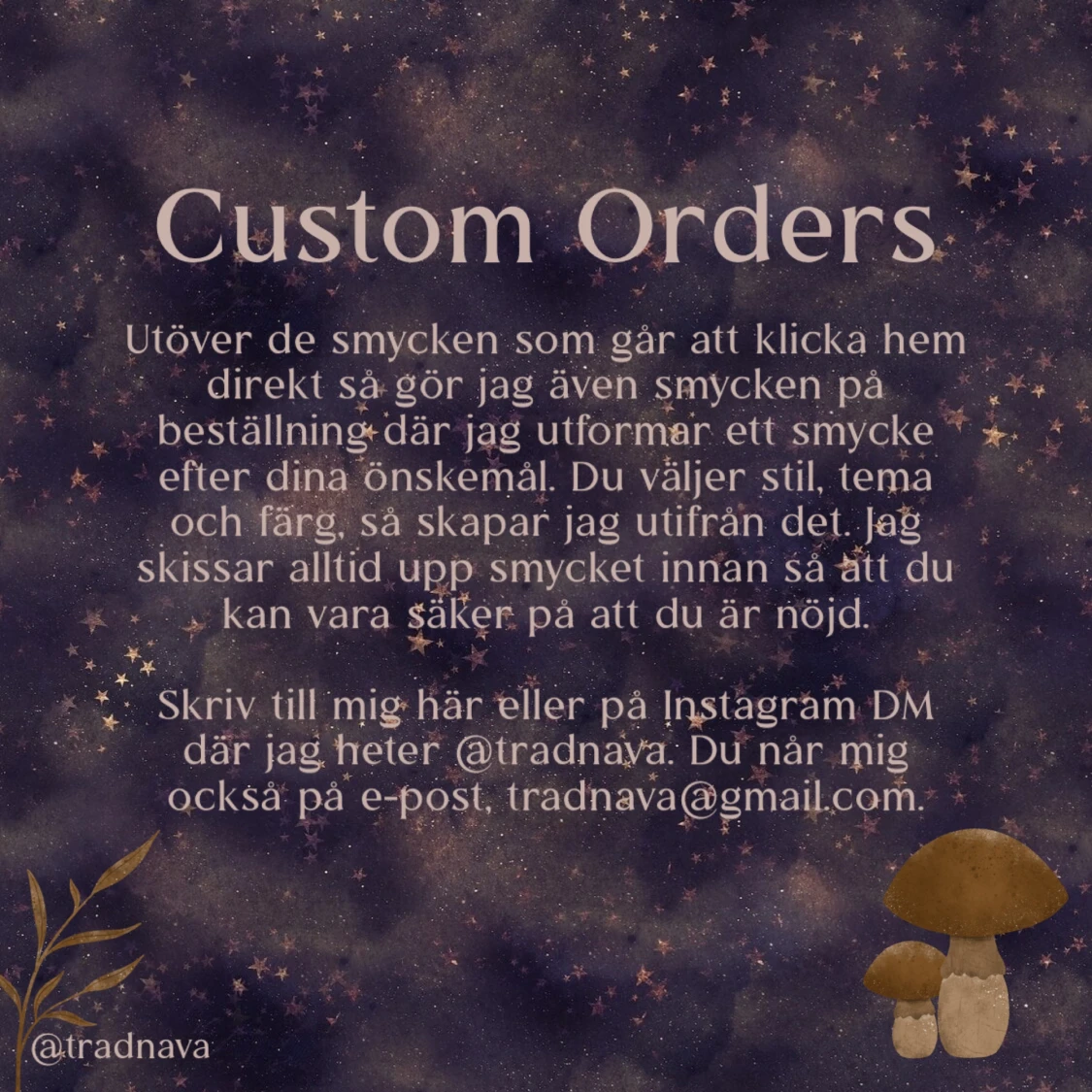 Custom Orders