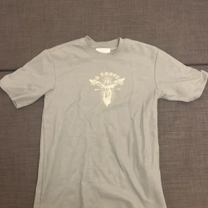 Ljusgrön  Los Angeles t-shirt från Primark - Snygg ljusgrön t-shirt från Primark i relaxed fit med coolt tryck av en ängel och texten 'Los Angeles City of Angels' på bröstet och ryggen. T-shirten har korta ärmar och rund hals, perfekt för dig som gillar streetstyle och grafiska prints.