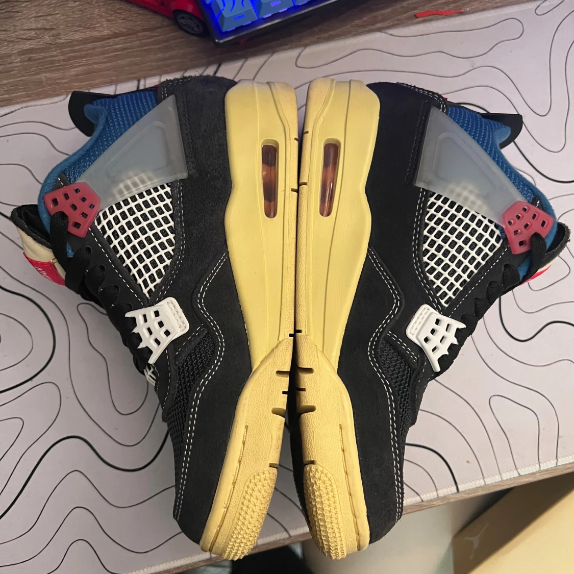 Jordan 4 Union LA svart/blå - 2