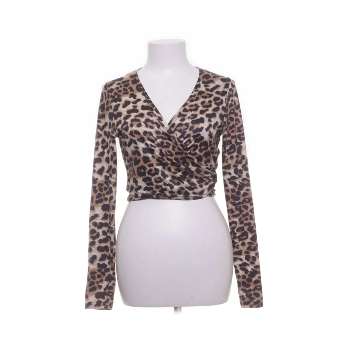 Leopardmönstrad omlott-tröja 