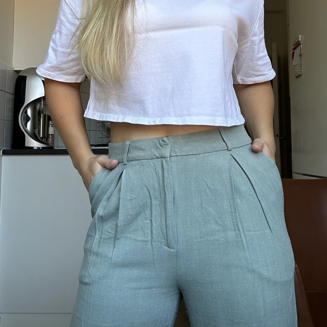 Linnebyxor Weekday stl 38 - 91