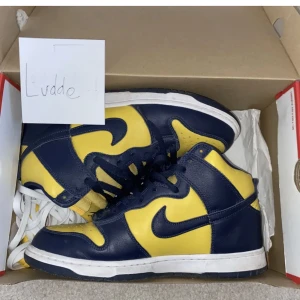 Nike SB dunks - Säljer mina michigan dunks〽️ då de tyvärr aldrig kommer till användning. Från SNKRS releasen 2020, premium kvalité på skornas läder. Har box samt tillhörande snören ✅ Öppen för bud eller andra frågor i dm‼️