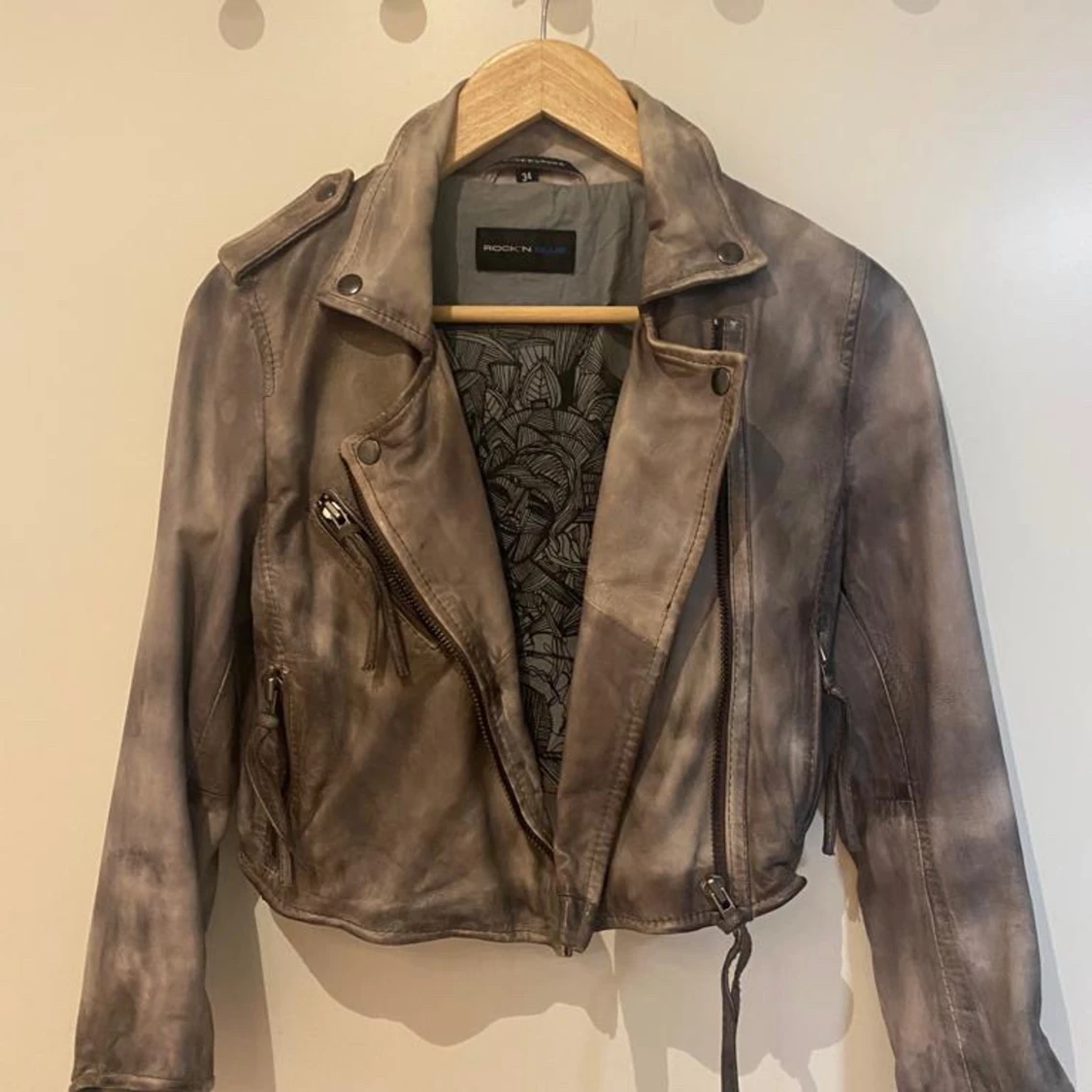 Äkta skinn jacka  - 91