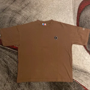 District 46 brown tee  - district 46 brown tee with embroidered logo 
