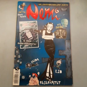 Nemi magazine - Halloween special Nr 9 2007. Köpt på second hand. Små defekter men inget man lägger märke till. Nemi, arne anka, resarvatet, zelda, death jr, ronja, lio mm. Kontakta vid frågor!