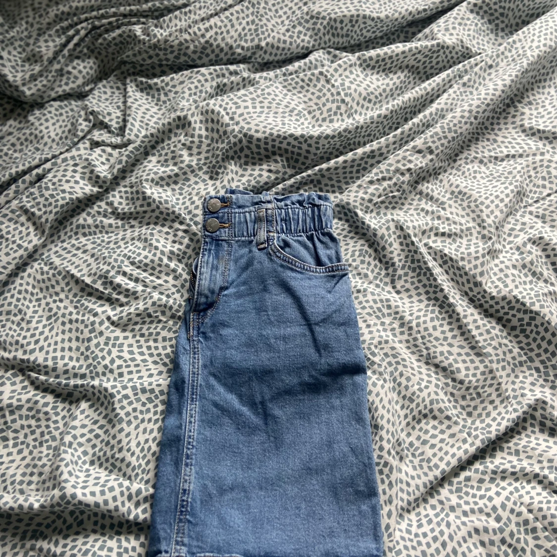 Blå jeans kjol - 91