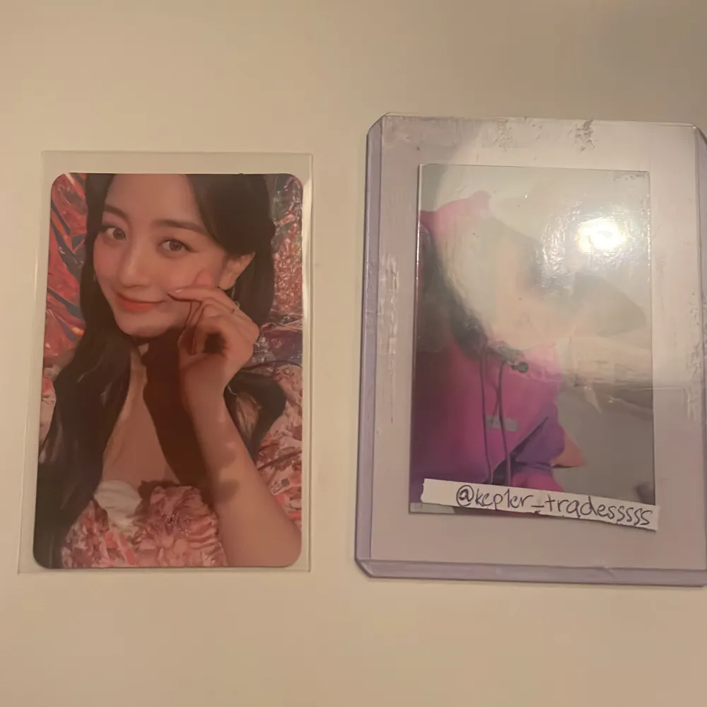 Säljer mitt Jihyo photocard från albumet taste of love. För proofs kolla min instagram @kep1er_tradesssss. Övrigt.