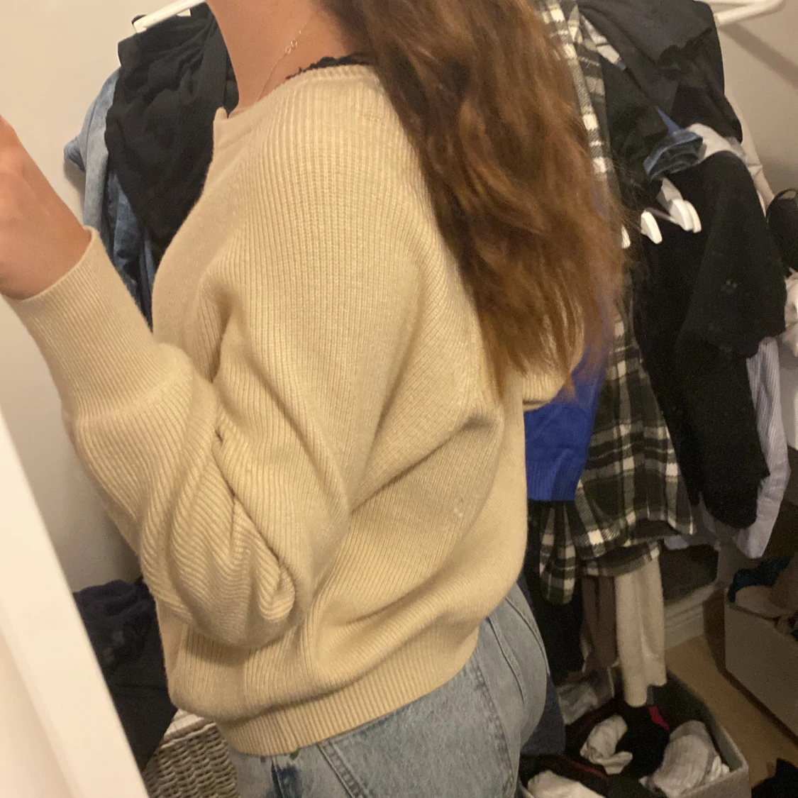 Beige tjocktröja - 91