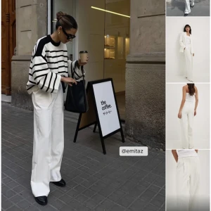 Slutsålda byxor från NA-KD (nya med lapparna kvar) - Vita slutsålda byxor från NA-KD i storlek 34. Byxorna är helt nya och oanvända med lapparna kvar.     Artikelnummer 1018-010216-0001  https://www.na-kd.com/en/products/heavy-high-waist-suit-pants-white-1018-010216-0001?ssw=1