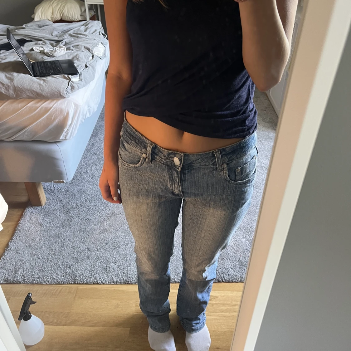 Lågmidjade jeans