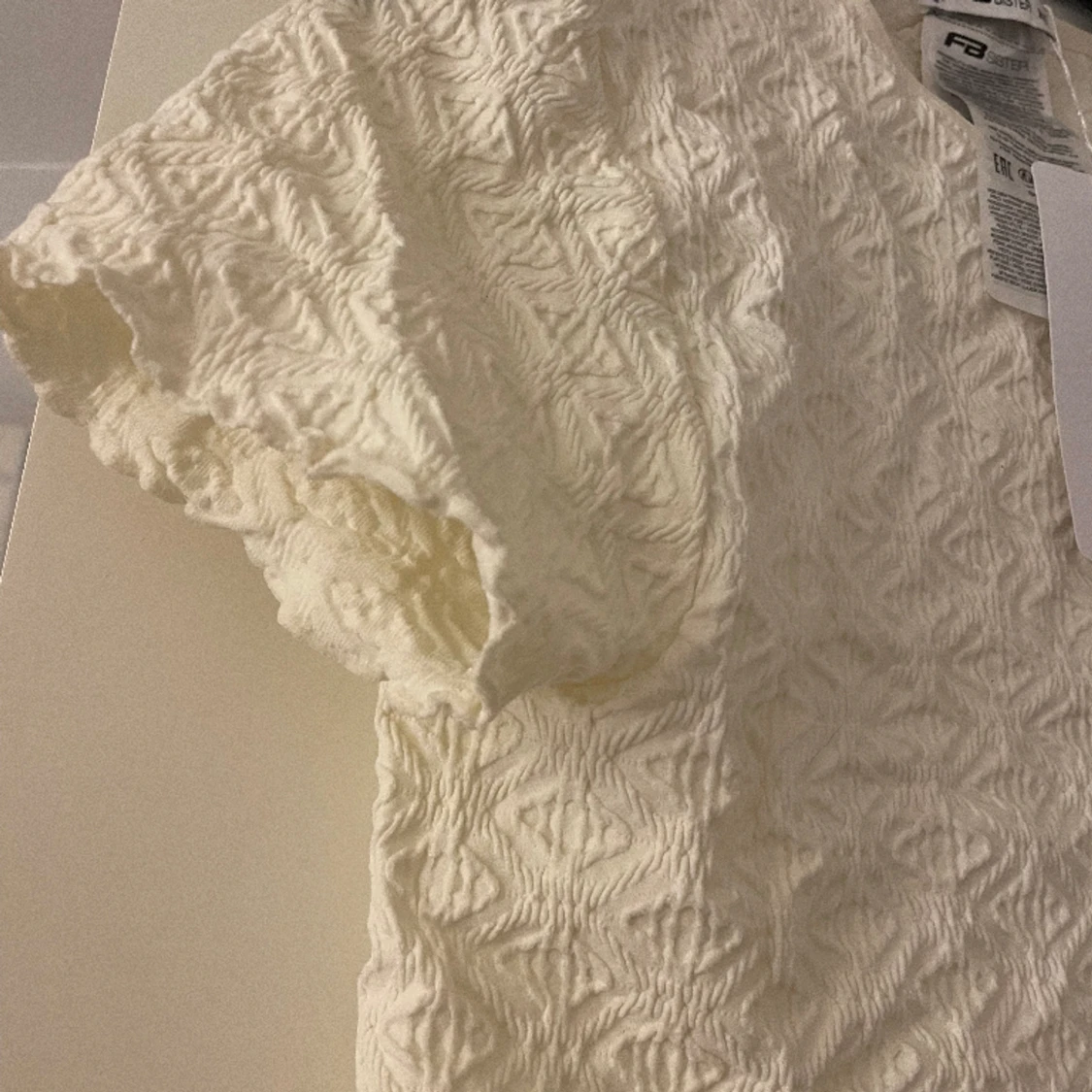 Vit kort T-shirt - 91