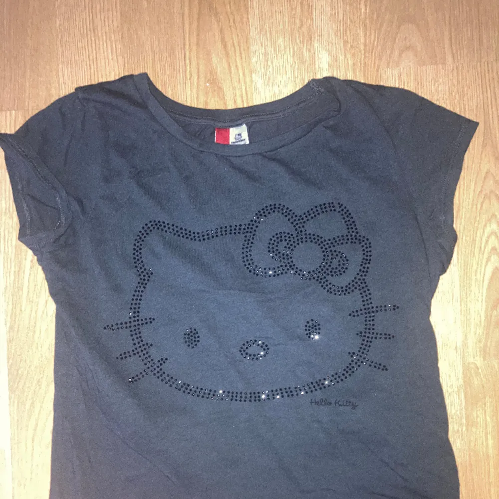 Jätte fin Hello Kitty t-shirt i en liten rockigare variant. Inga hål och nästan som ny!! Bra till julklapp eller dig själv Köp nu💓💓💓💓. T-shirts.