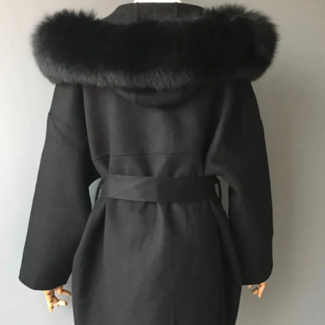 Päls kappa (svart) - 90