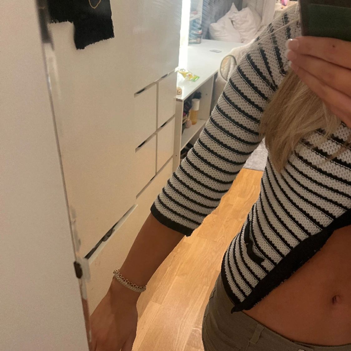 Randigt cardigan  - 91