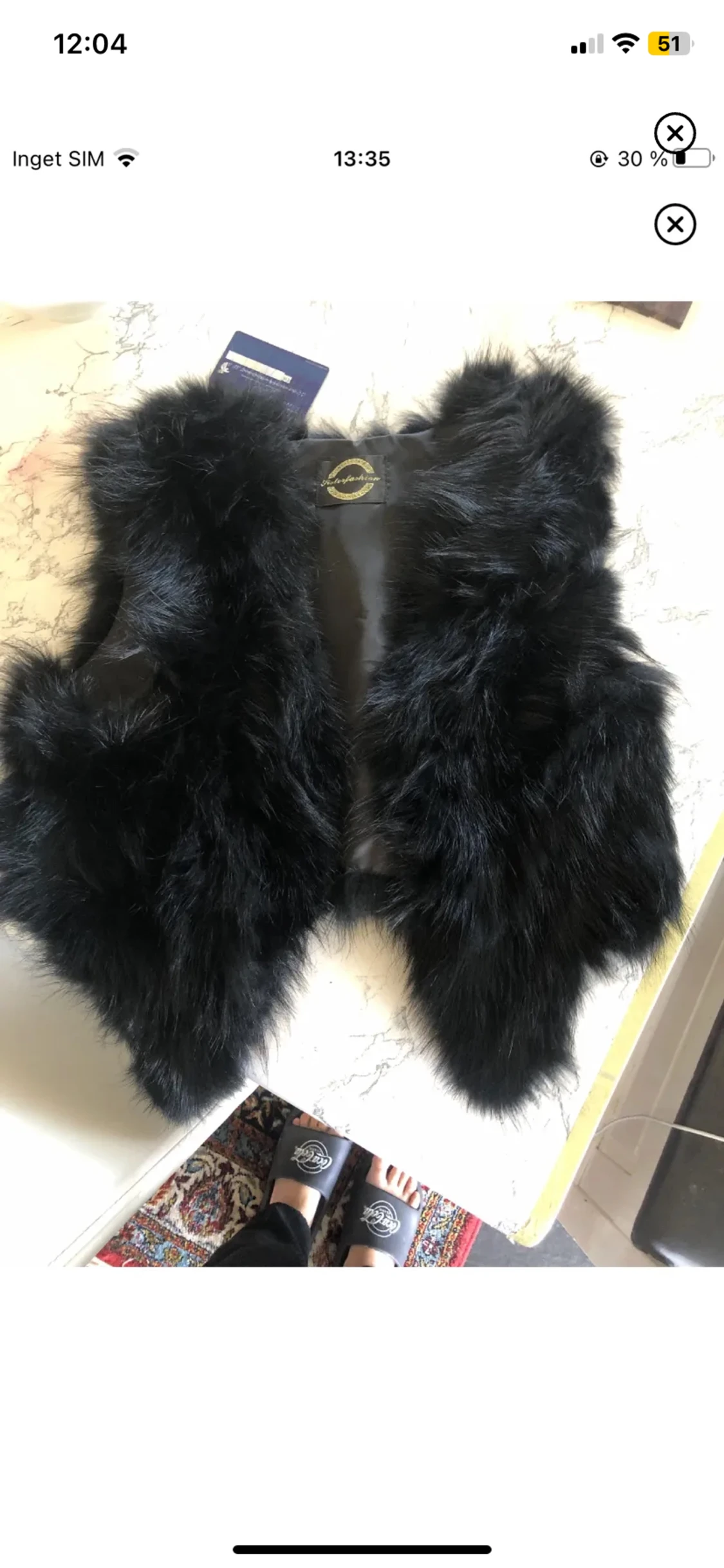 3 st pälsvästar - 90