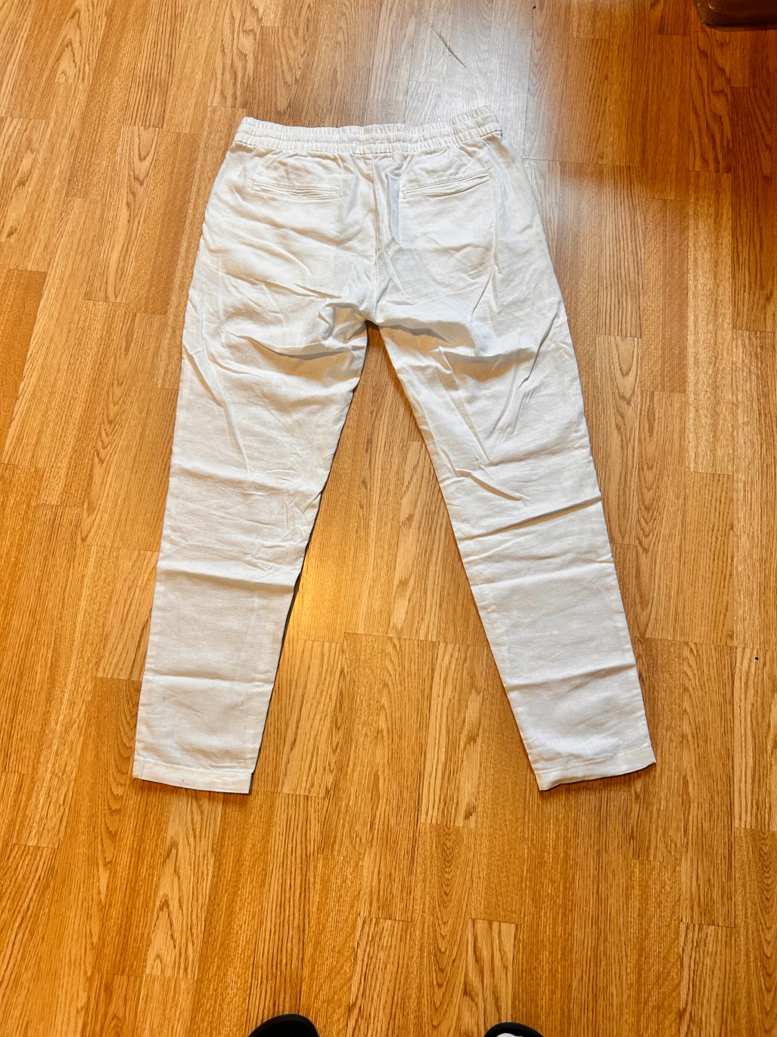 Vita linnebyxor - 90