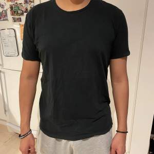 Svart t-shirt från Massimo Dutti i stl S. Använt skick men hel och ren. 95% bomull, 5% elastan. Skriv gärna för fler bilder✨