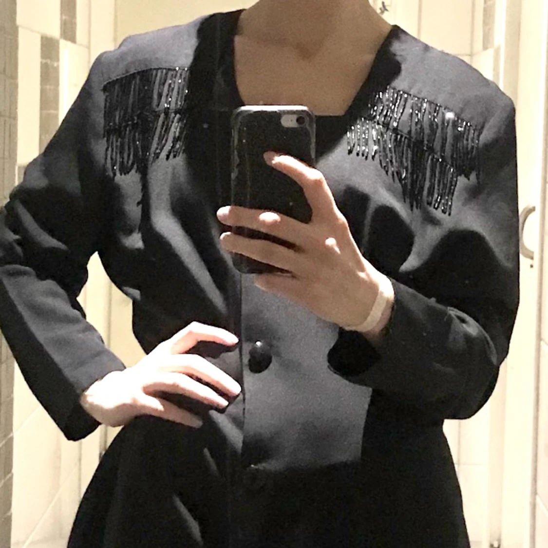 Vintage klänning/blus - 90