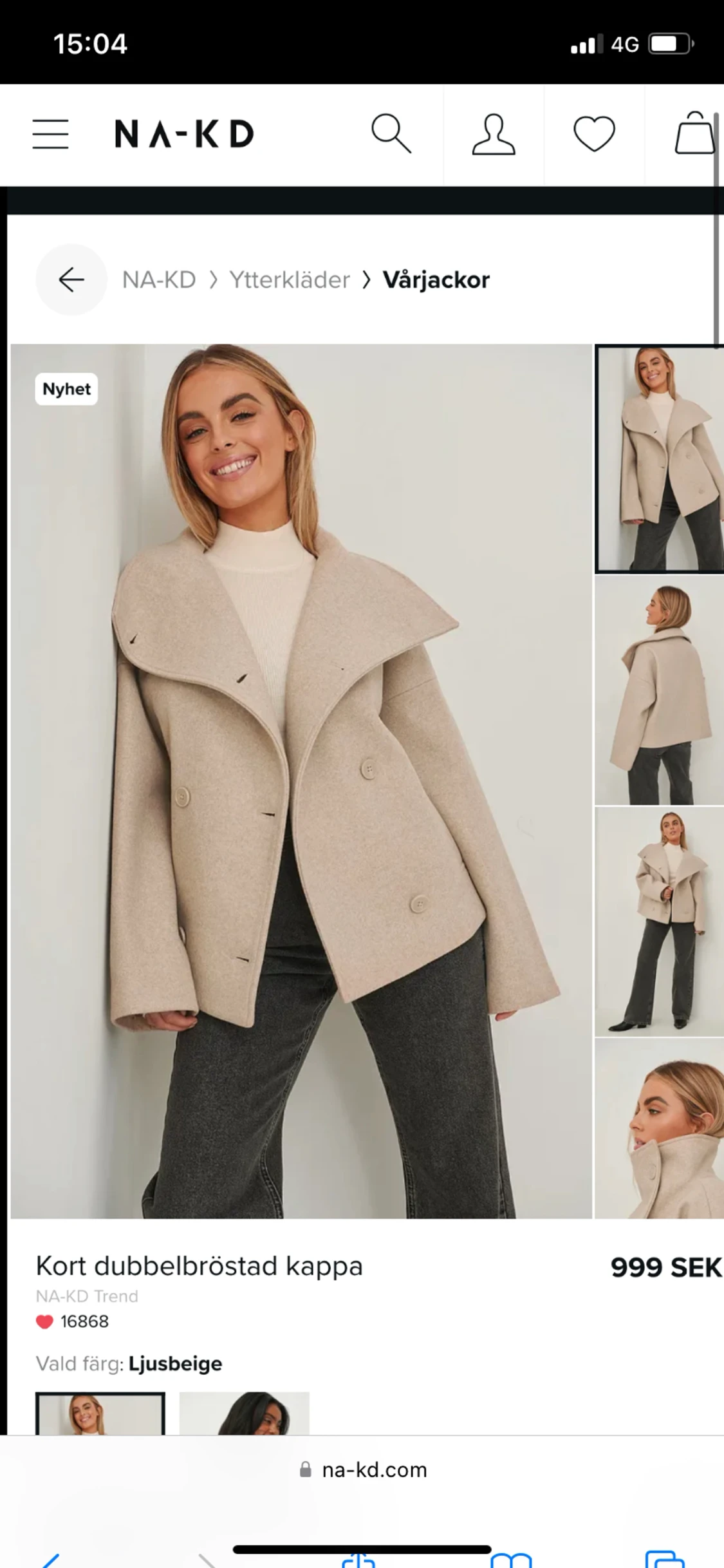 Nakd kappa slutsåld