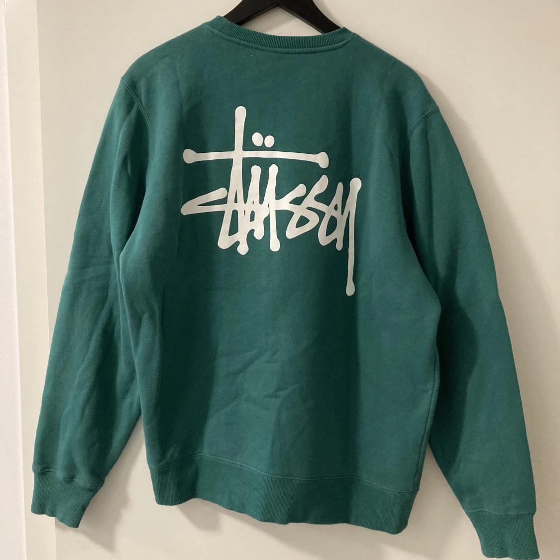 Stussy sweatshirt med tryck - 90